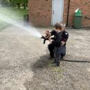 Children and hose 