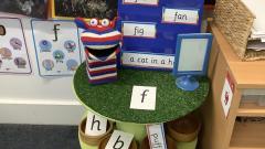 Picture of a classroom phonics display