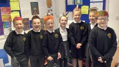 Class 3 showing off their amazing hairstyles