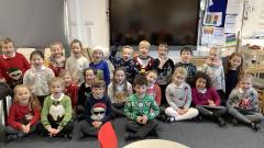 Class 2 in Christmas Jumpers
