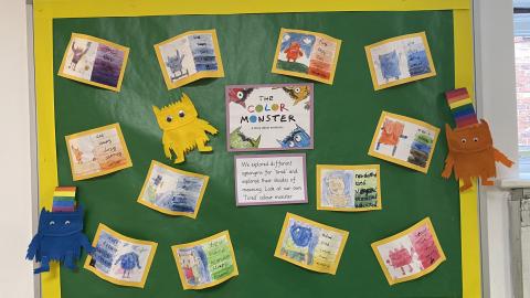 Class 3's Colour Monster display