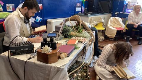 Young Shakespeare company performing The Tempest 