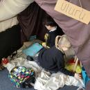 Children in play cave 
