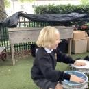 Child playing drums 