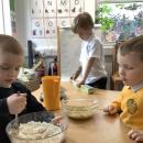 Children cooking 