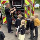 Children and firefighters 