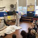 The tempest performance with children watching
