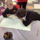 Children drawing 