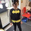 Class 2 children dressed as superheros