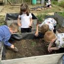 Children gardening 
