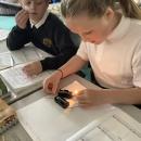 children using batteries, bulbs and lights for electrical circuits