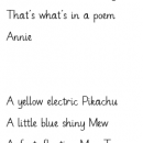 Poems written by children
