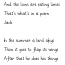 Poems written by children